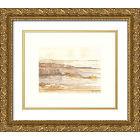 Crecent Bar Blooding Gold Ornate Wood Framed Art Print with Double Matting by Sheler, Sammy