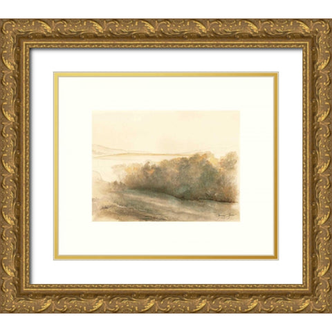 Mission Study Gold Ornate Wood Framed Art Print with Double Matting by Sheler, Sammy