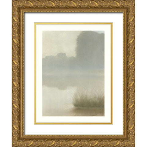 St. Clair Mist Gold Ornate Wood Framed Art Print with Double Matting by Sheler, Sammy