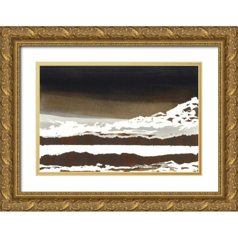 In the Mountains Gold Ornate Wood Framed Art Print with Double Matting by Sheler, Sammy