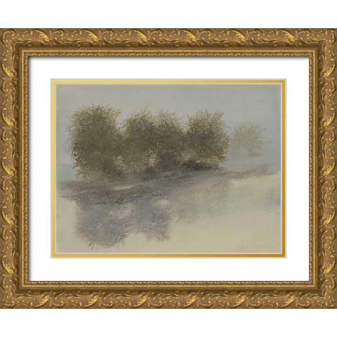 Orchard Row Gold Ornate Wood Framed Art Print with Double Matting by Sheler, Sammy