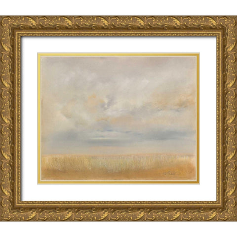 Summer Gold Ornate Wood Framed Art Print with Double Matting by Sheler, Sammy