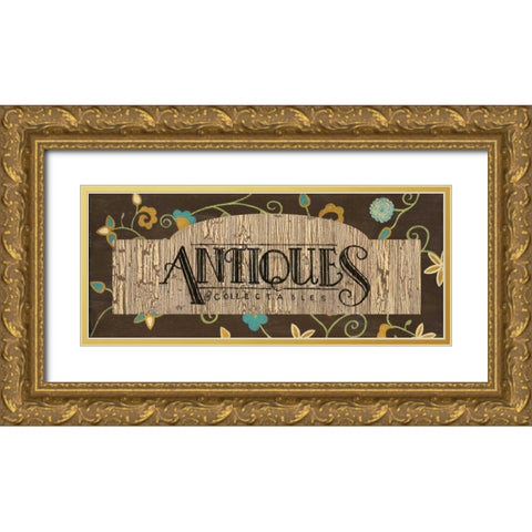 Antiques Gold Ornate Wood Framed Art Print with Double Matting by Smith, Pamela