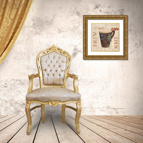 Morning Coffee IV Gold Ornate Wood Framed Art Print with Double Matting by Smith, Pamela