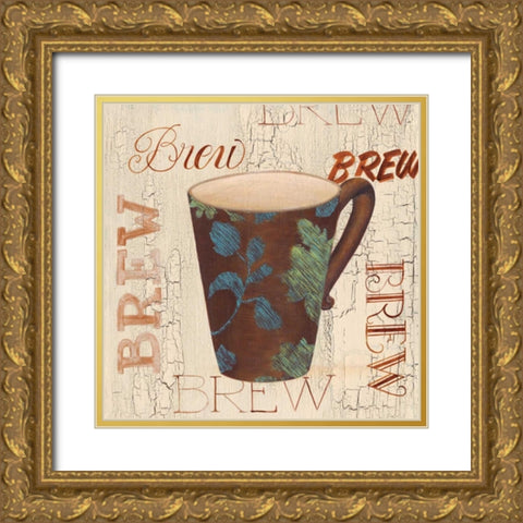 Morning Coffee IV Gold Ornate Wood Framed Art Print with Double Matting by Smith, Pamela