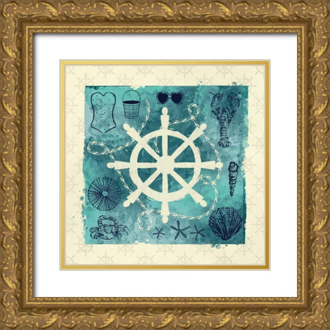 Anchor in Love II Gold Ornate Wood Framed Art Print with Double Matting by Sta Teresa, Ashley