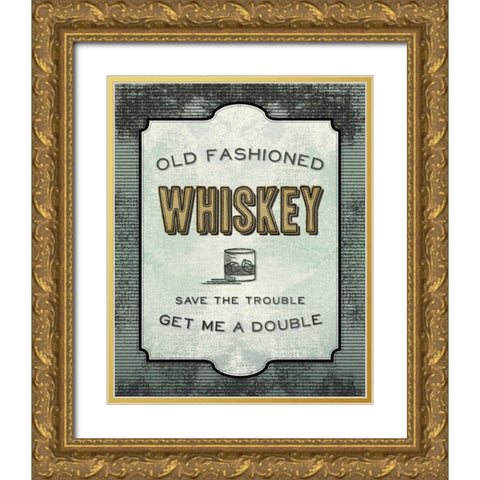 Liquor Cabinet II Gold Ornate Wood Framed Art Print with Double Matting by Sta Teresa, Ashley
