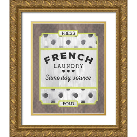 French Laundry Gold Ornate Wood Framed Art Print with Double Matting by Sta Teresa, Ashley