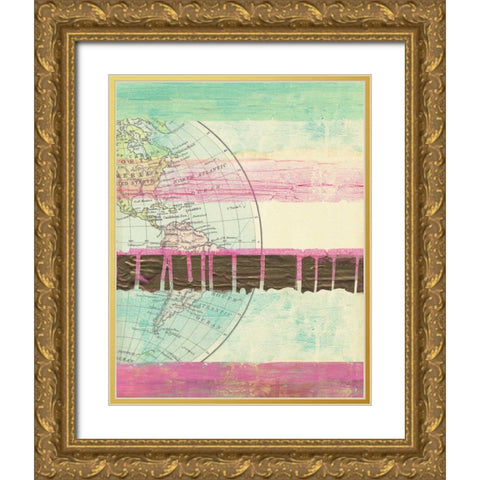 World Traveler II Gold Ornate Wood Framed Art Print with Double Matting by Sta Teresa, Ashley