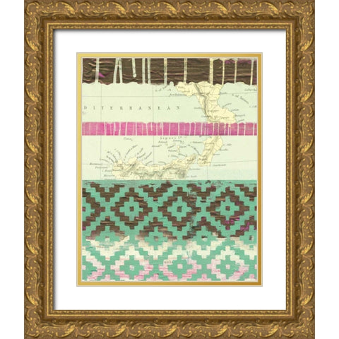 World Traveler III Gold Ornate Wood Framed Art Print with Double Matting by Sta Teresa, Ashley