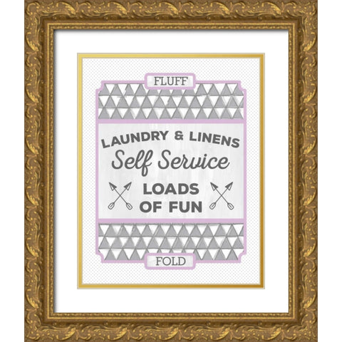 Laundry Linens II Gold Ornate Wood Framed Art Print with Double Matting by Sta Teresa, Ashley