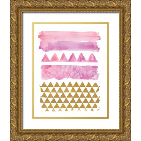 Rose Gold Gold Ornate Wood Framed Art Print with Double Matting by Sta Teresa, Ashley