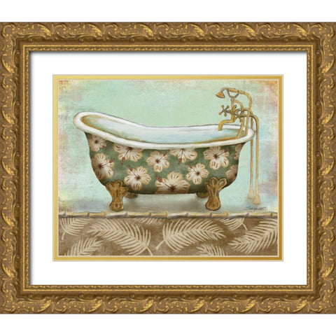 Tropical Bath II Gold Ornate Wood Framed Art Print with Double Matting by Williams, Todd