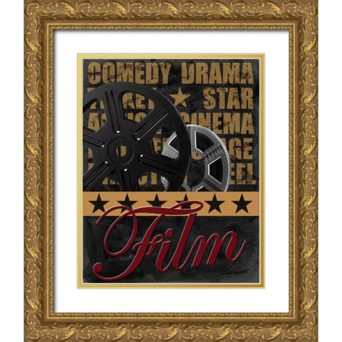 Film Gold Ornate Wood Framed Art Print with Double Matting by Williams, Todd