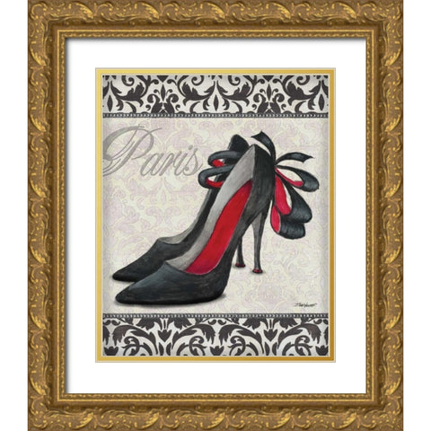 Classy Shoes II Gold Ornate Wood Framed Art Print with Double Matting by Williams, Todd