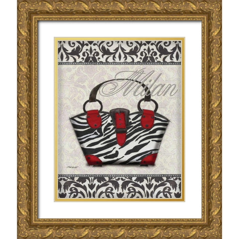 Classy Purse I Gold Ornate Wood Framed Art Print with Double Matting by Williams, Todd
