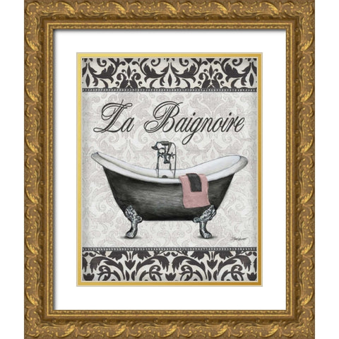 La Baignoire Gold Ornate Wood Framed Art Print with Double Matting by Williams, Todd