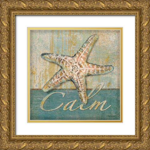 Calm Gold Ornate Wood Framed Art Print with Double Matting by Williams, Todd