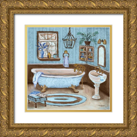 Tranquil Bath I Gold Ornate Wood Framed Art Print with Double Matting by Williams, Todd
