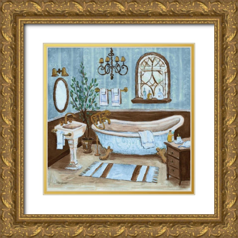 Tranquil Bath II Gold Ornate Wood Framed Art Print with Double Matting by Williams, Todd
