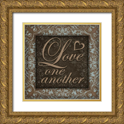 Love Another Gold Ornate Wood Framed Art Print with Double Matting by Williams, Todd