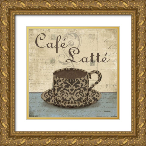 Cafe Latte Gold Ornate Wood Framed Art Print with Double Matting by Williams, Todd