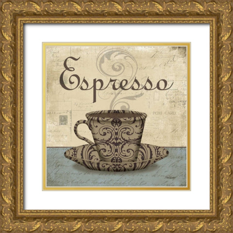 Espresso Gold Ornate Wood Framed Art Print with Double Matting by Williams, Todd