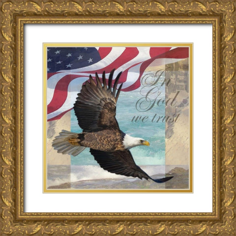 Freedom I Gold Ornate Wood Framed Art Print with Double Matting by Williams, Todd