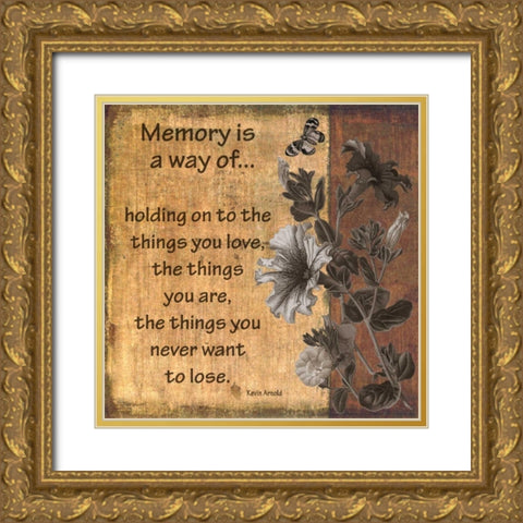 Memory Gold Ornate Wood Framed Art Print with Double Matting by Williams, Todd
