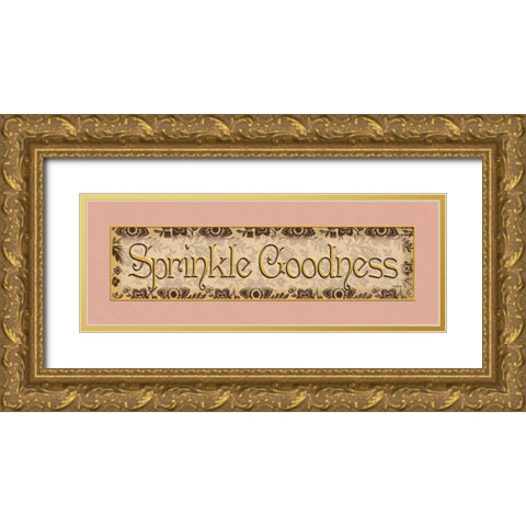 Sprinkle Goodness Gold Ornate Wood Framed Art Print with Double Matting by Williams, Todd