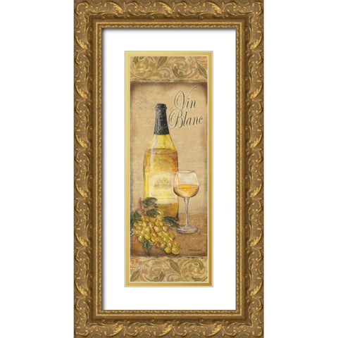Vin Blanc Gold Ornate Wood Framed Art Print with Double Matting by Williams, Todd