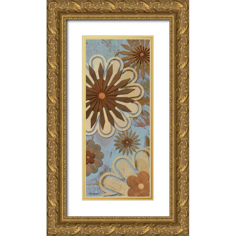 Floral Abstract I Gold Ornate Wood Framed Art Print with Double Matting by Williams, Todd