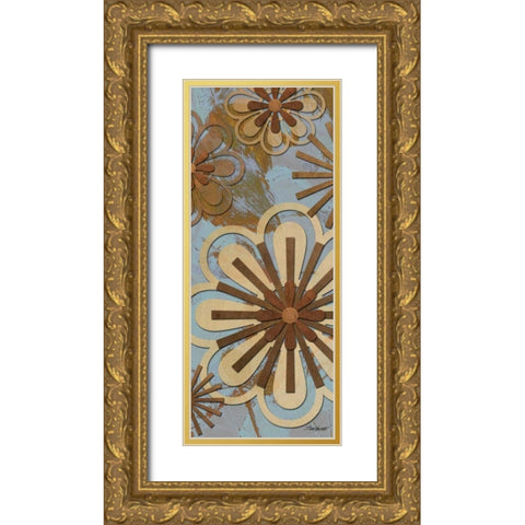 Floral Abstract II Gold Ornate Wood Framed Art Print with Double Matting by Williams, Todd