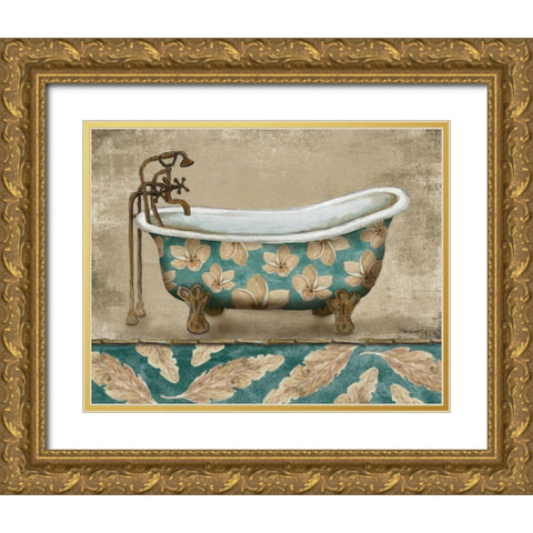 Tropical Bathtub II Gold Ornate Wood Framed Art Print with Double Matting by Williams, Todd