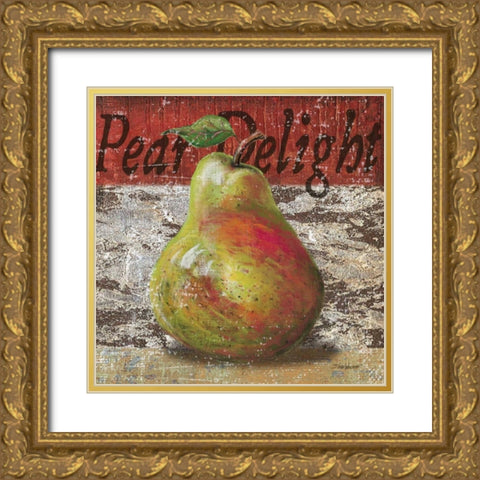 Pear Delight Gold Ornate Wood Framed Art Print with Double Matting by Williams, Todd
