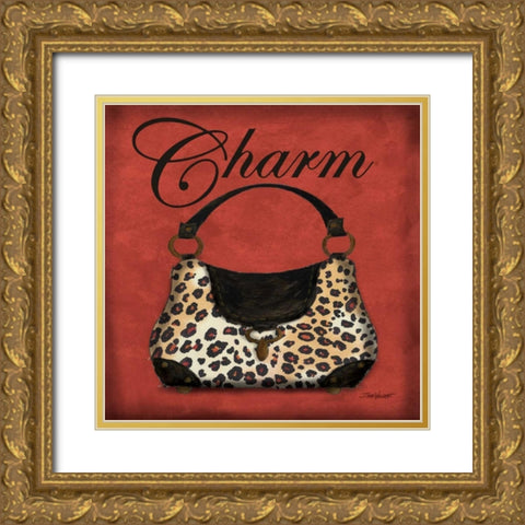 Safari Purse I Gold Ornate Wood Framed Art Print with Double Matting by Williams, Todd