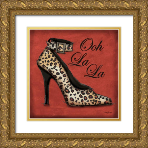 Safari Shoe I Gold Ornate Wood Framed Art Print with Double Matting by Williams, Todd