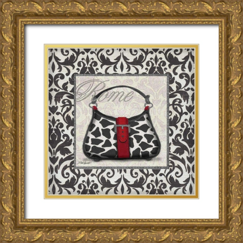 Classy Purse Sq. IV Gold Ornate Wood Framed Art Print with Double Matting by Williams, Todd