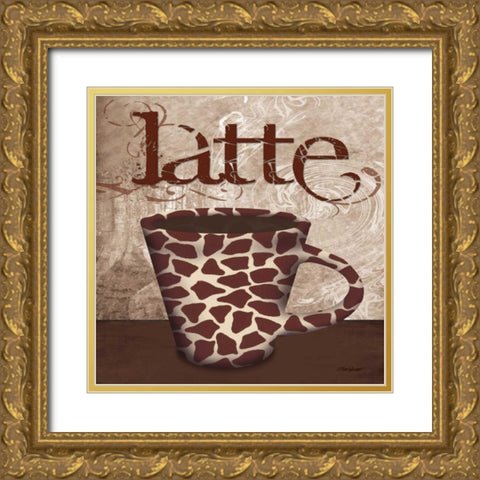 Giraffe Cafe Gold Ornate Wood Framed Art Print with Double Matting by Williams, Todd