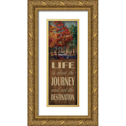 Life Journey Gold Ornate Wood Framed Art Print with Double Matting by Williams, Todd