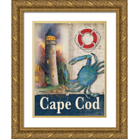 Cape Cod Gold Ornate Wood Framed Art Print with Double Matting by Williams, Todd