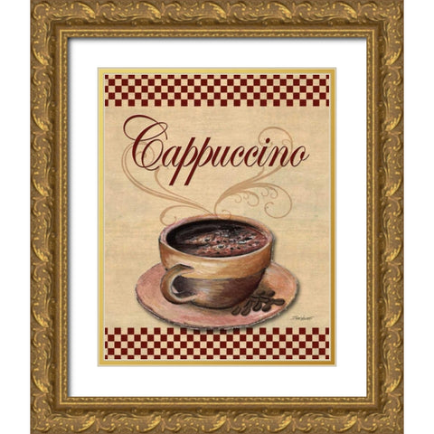Cafe Cappuccino Gold Ornate Wood Framed Art Print with Double Matting by Williams, Todd