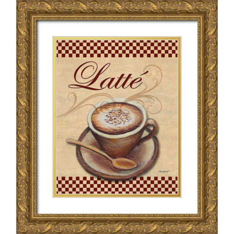 Cafe Latte Gold Ornate Wood Framed Art Print with Double Matting by Williams, Todd