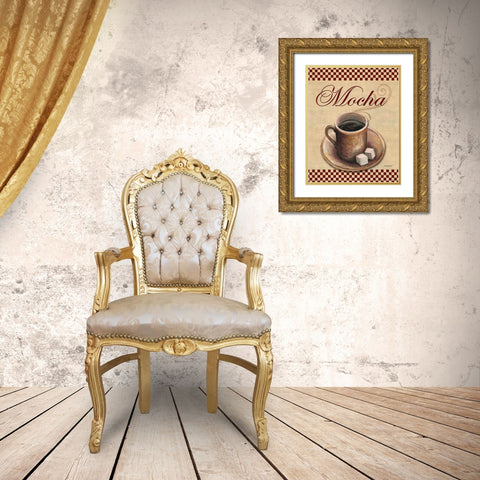 Cafe Mocha Gold Ornate Wood Framed Art Print with Double Matting by Williams, Todd