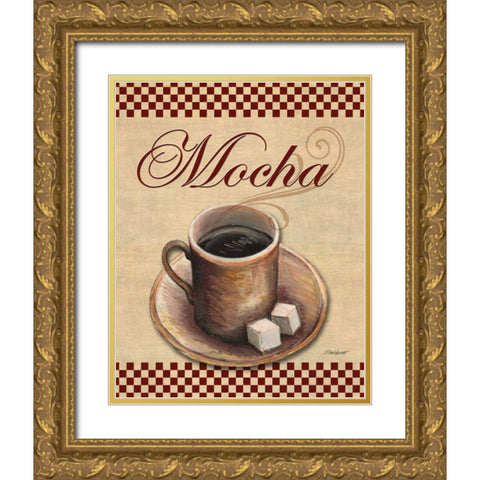 Cafe Mocha Gold Ornate Wood Framed Art Print with Double Matting by Williams, Todd