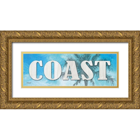 Coast Gold Ornate Wood Framed Art Print with Double Matting by Williams, Todd