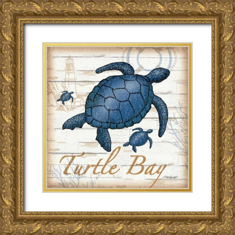 Aquatic Life III Gold Ornate Wood Framed Art Print with Double Matting by Williams, Todd