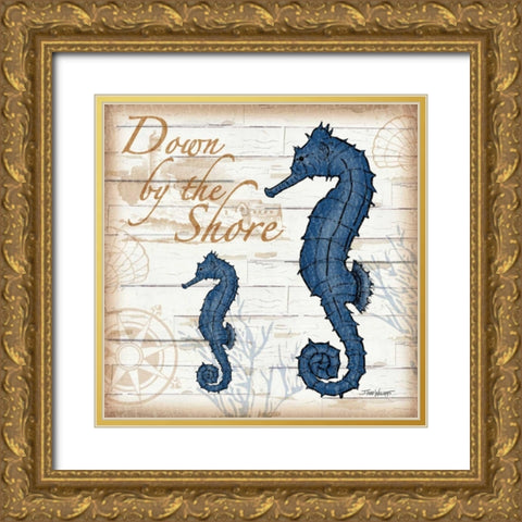 Aquatic Life IV Gold Ornate Wood Framed Art Print with Double Matting by Williams, Todd