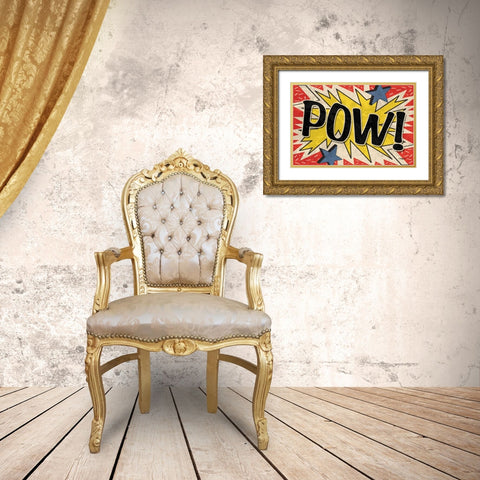 Pow Gold Ornate Wood Framed Art Print with Double Matting by Williams, Todd