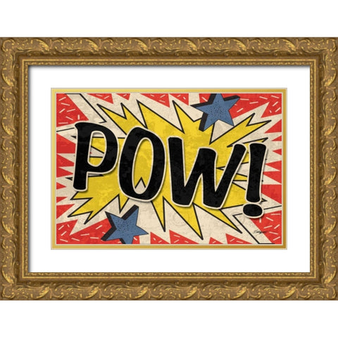 Pow Gold Ornate Wood Framed Art Print with Double Matting by Williams, Todd